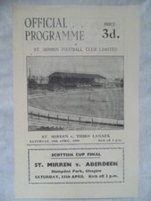 ST. MIRREN    v   THIRD LANARK