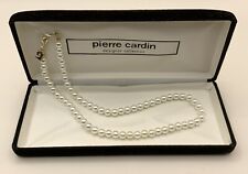 Pierre Cardin Designer Collection Simulated Pearl Necklace 14”