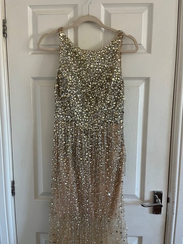 Mori lee gold embellished - gold,