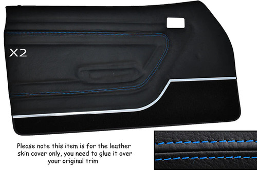 Blue stitch front door - blue,