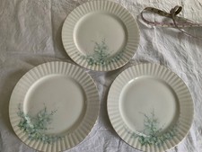 X3  ROYAL STAFFORD White Apple Blossom Bone China 10¼ inch Dinner Plate.