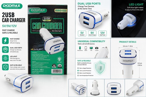 Universal dual usb car - universal,