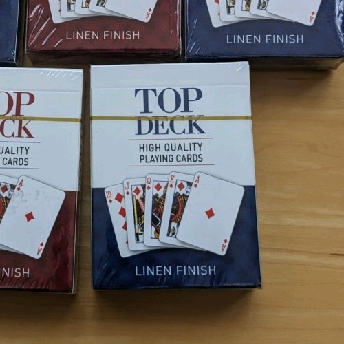 linen playing cards