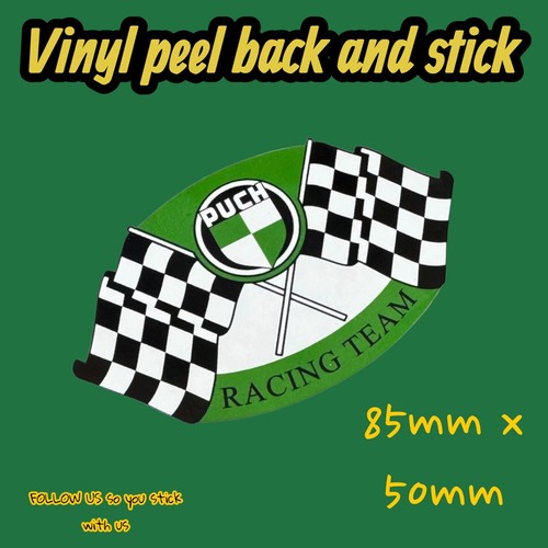 Puch racing team sticker - racing,