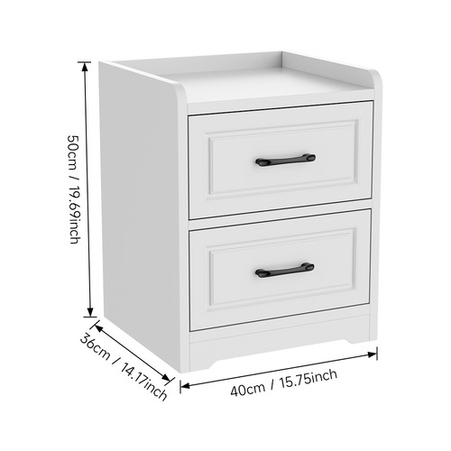 Drawers white wooden - white,