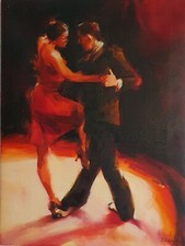 Glenn Badham original oil painting. Title ‘Passion’