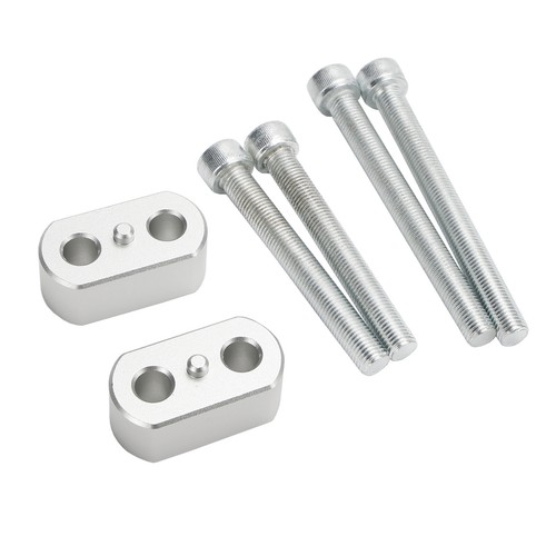 Silver handlebar risers mm - silver,