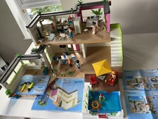 Playmobil Modern Luxury Mansion5574+Ext 6389+Swimming pool 5575+Bdrm9271+Bth9268