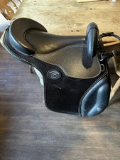 Black Leather Pony Saddle