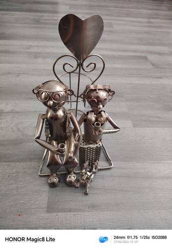 Metal unique bottle stand - bottle,