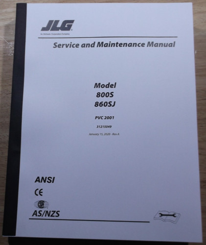 Jlg 800s 860sj boom lift - jlg,