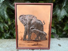1970s Copper Wall Art, 32 cm x 24.5 cm wide.