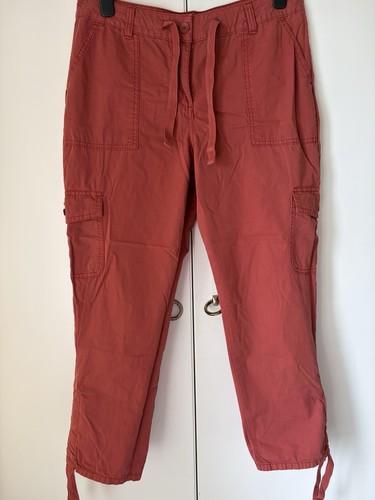 Ladies cropped cotton cargo - tu,