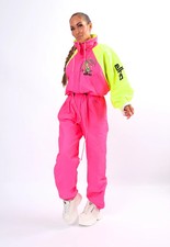 Vintage Ski & Snowboard Suit 90's ELHO Neon UK 12 - 14 M / L (H5H)