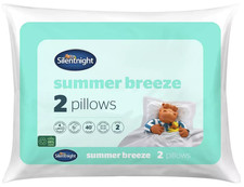 Silentnight Pillow 2 Pack Summer Breeze Hypoallergenic & Machine Washable Medium