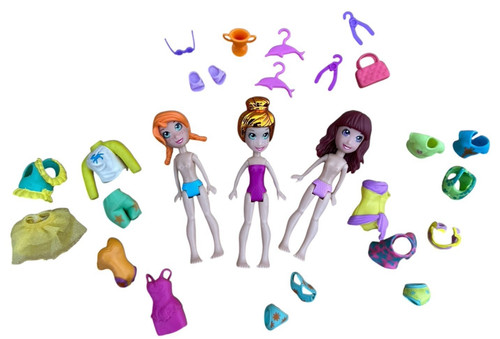 Polly pocket dolls - , moulded