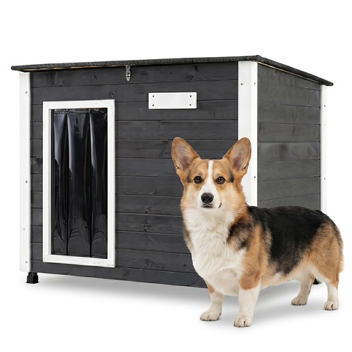 Wooden dog house outdoor - house,