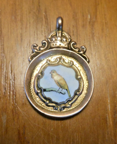 9ct gold enamel antique - 9ct,