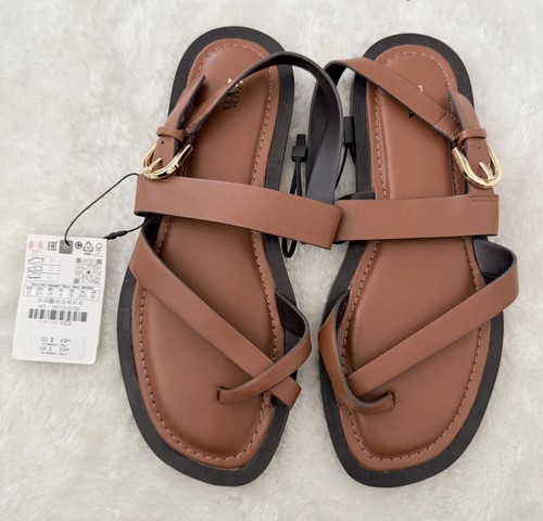 Zara toe post strappy sandals - toe-post,