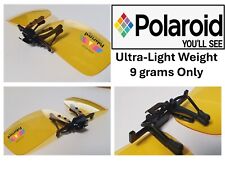 100% Polarised Night Vision Glasses Lens Flip Up Driving Anti Glare - Clip On