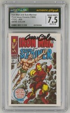 CGC JSA SS 7.5 SIGNED Gene Colan Marvel First Issue Covers Iron Man Sub-Mariner
