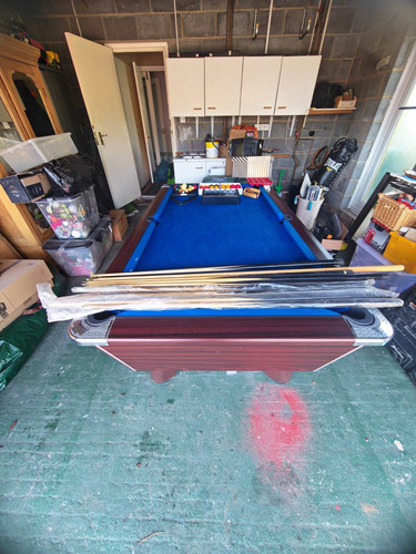 7ft slate pool table with - 7ft,