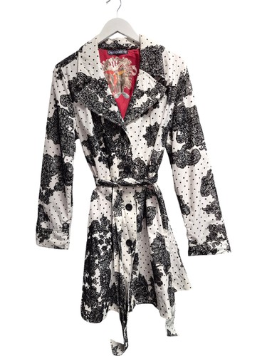 Desigual graphic trench coat - desigual,
