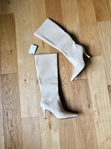 Zara ecru white faux - zara, leather