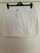 Denim Mini Skirt white Size 14