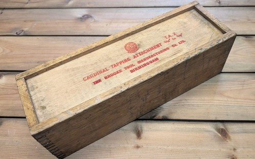 Vintage industrial wooden box