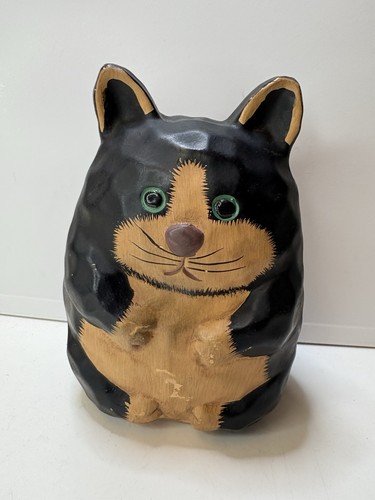 Vintage terracotta cat - terracotta,