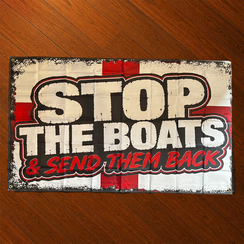 Stop the boats 5x3ft - the,