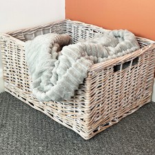 White Wash Storage Basket