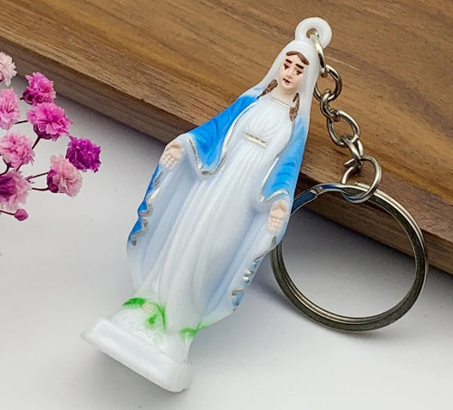 Virgin mary keyring catholic - mary,