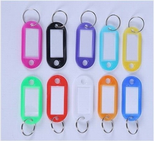 Plastic key tags keyring - tags,