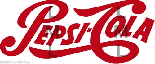 Pepsi logo script red - pepsi, decal