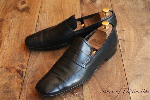 Prada black leather silver - prada,