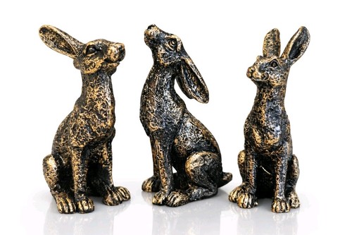 Set bronze effect resin - effect,