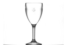 Brand New 4x Polycarbonate Virtually Unbreakable Wine Glasses 175ml top quality 