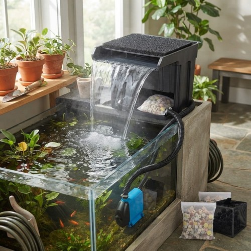Quiet 3700l pond pump and - 3700l/h,
