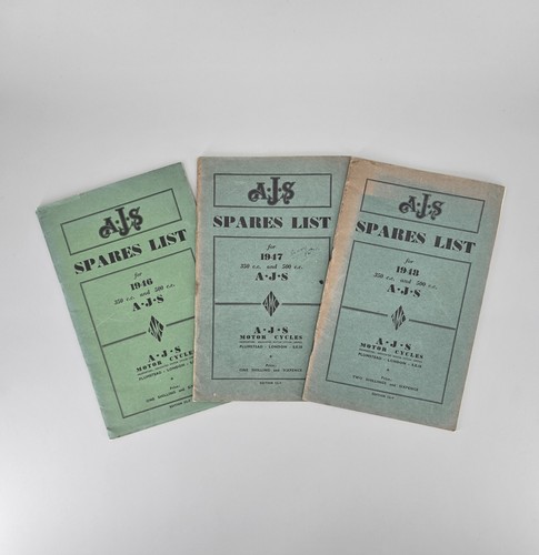 Ajs motorcycle spares lists - spares,