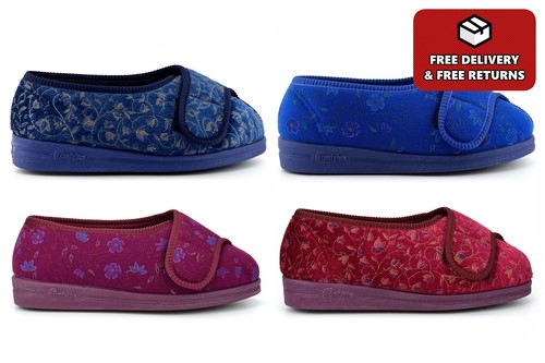 Womens wide fit slippers - womens,