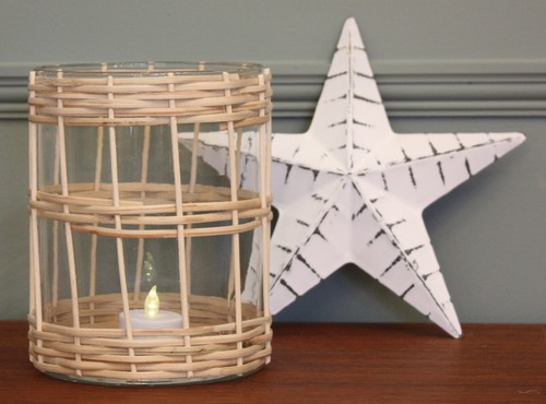 Leafield woven hurricane vase - leafield,