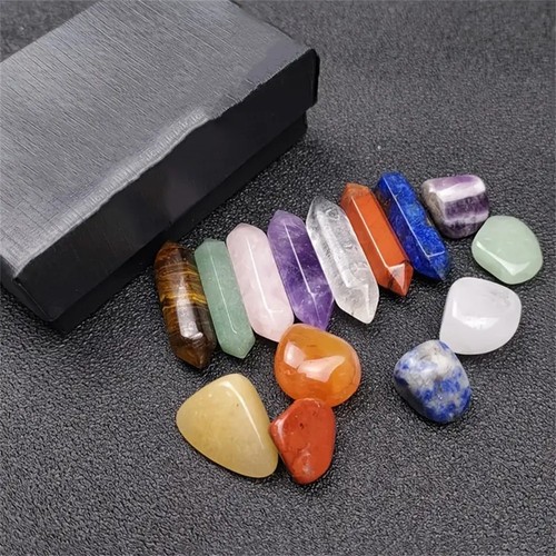 14pcs pointed quartz crystal - pointed,