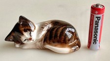 Royal Doulton Bone China Small Sleeping Tabby Cat Kitten Figurine HN 2581