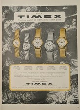 1955 timex wrist watch - wrist, print