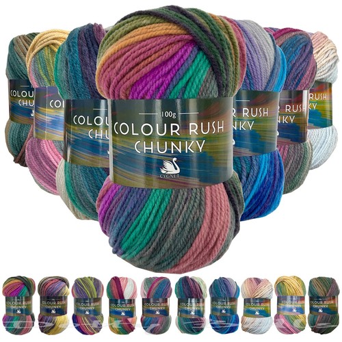 Cygnet yarn colour rush - yarn, chunky