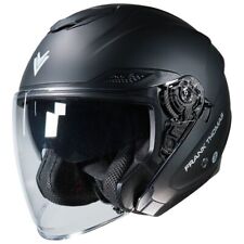 Frank Thomas FTD40 Open Face Motorcycle Helmet Matt Black