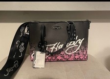 ED HARDY Black w/Pink Skulls