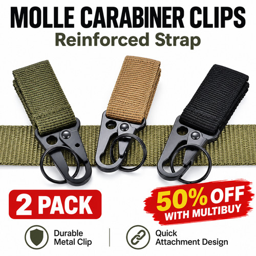 Molle carabiner clips pack - molle,